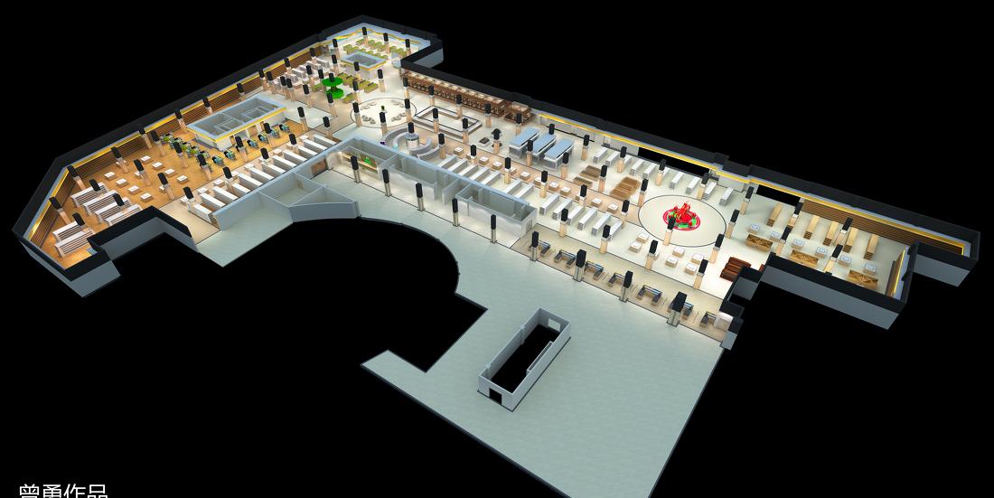 四川宜宾某连锁超市室内设计-0