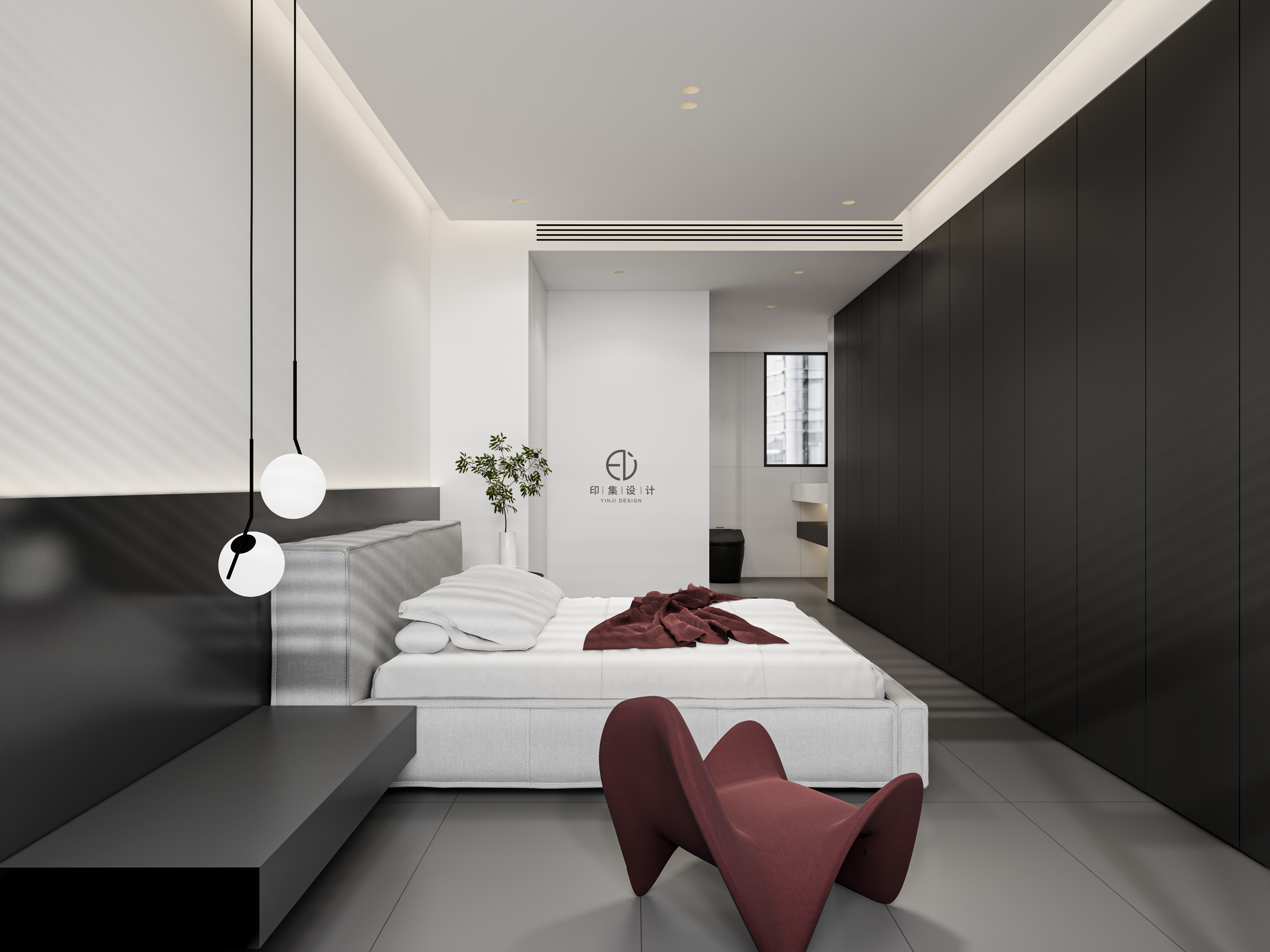 115㎡极简黑白灰，赋予生活的简雅情态-12