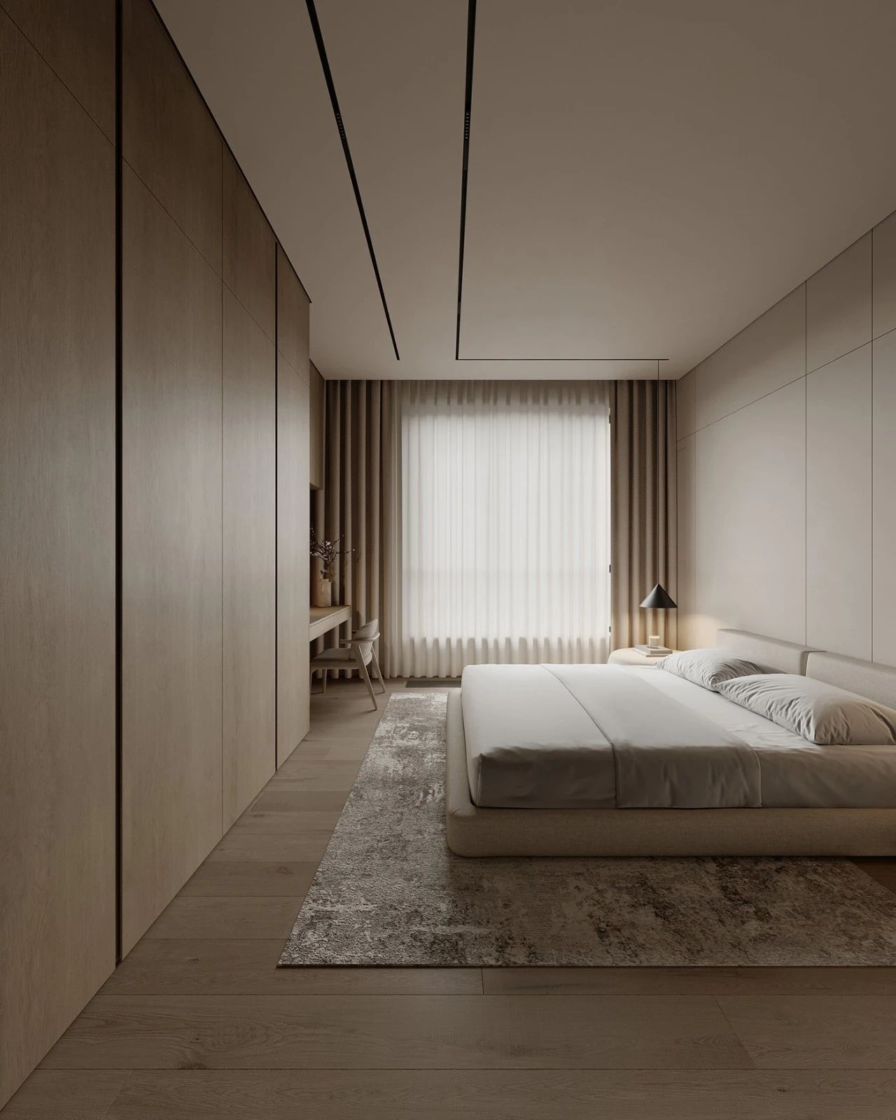 76㎡原木系奶油风极简空间设计丨哈萨克斯坦阿拉木图丨Ursa Studio-28