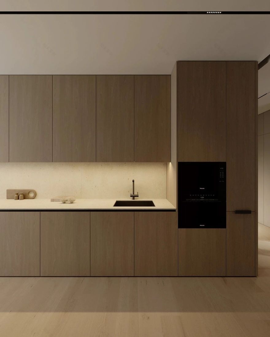 原木系奶油风极简空间loft公寓设计丨URSA STUDIO-18