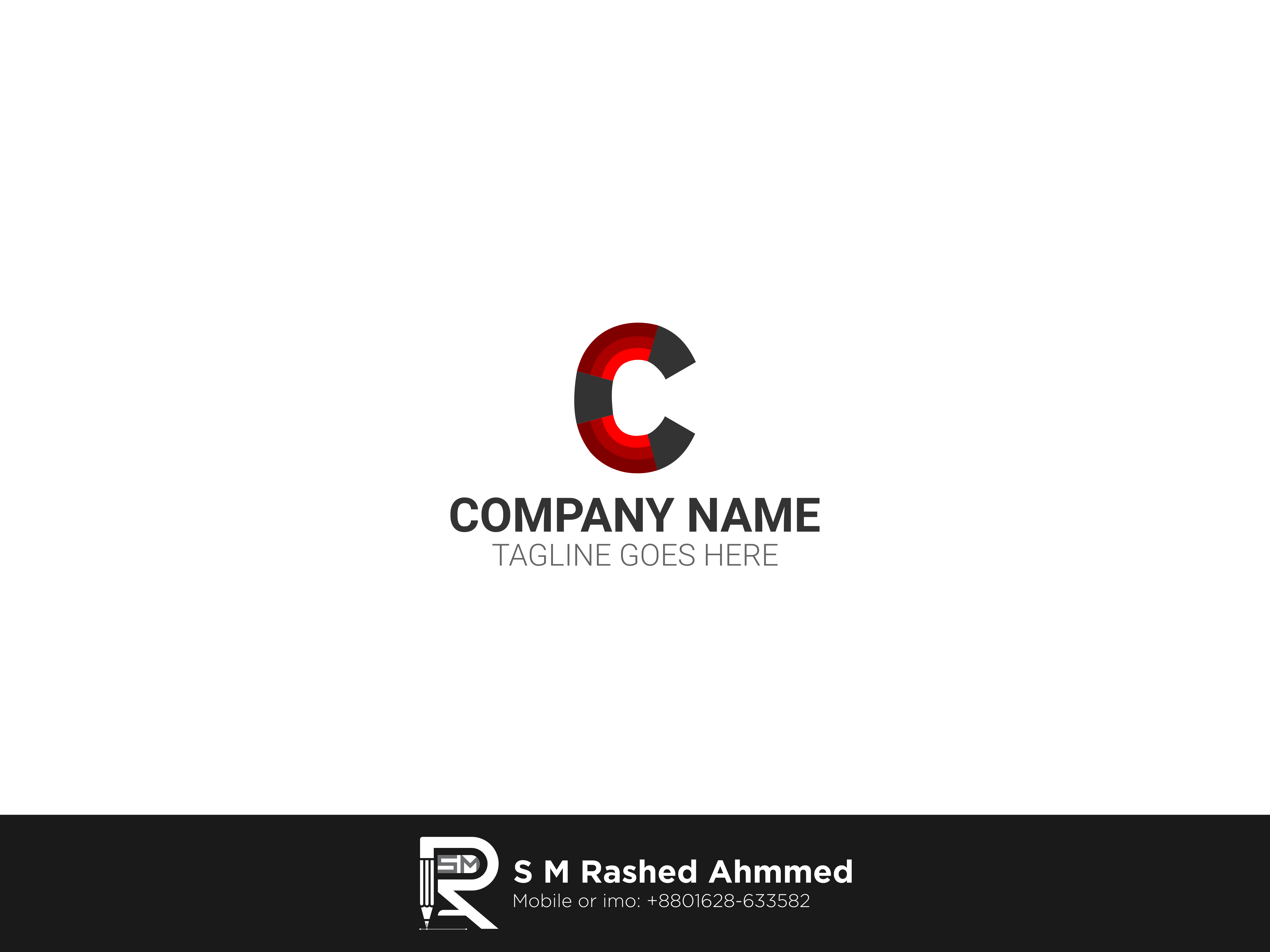 AZ 字母独特标志设计-4