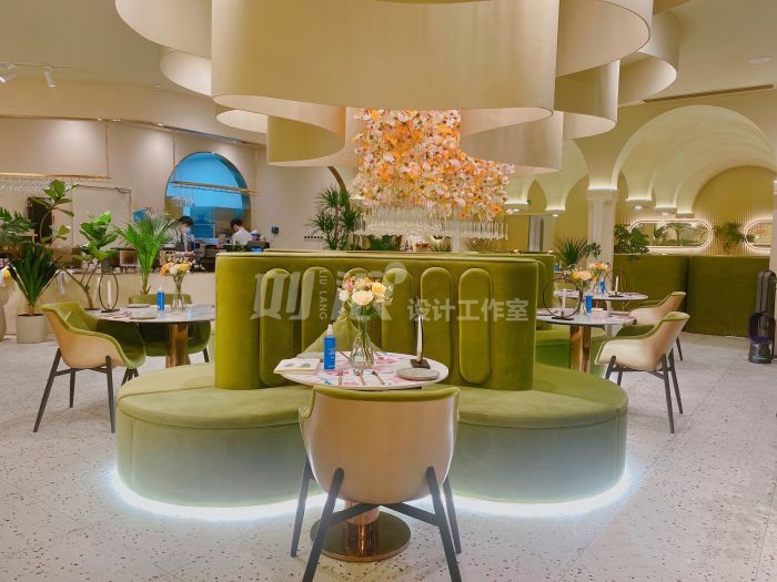 网红餐厅设计 西餐厅 花园餐厅 餐饮设计公司 商业设计-6