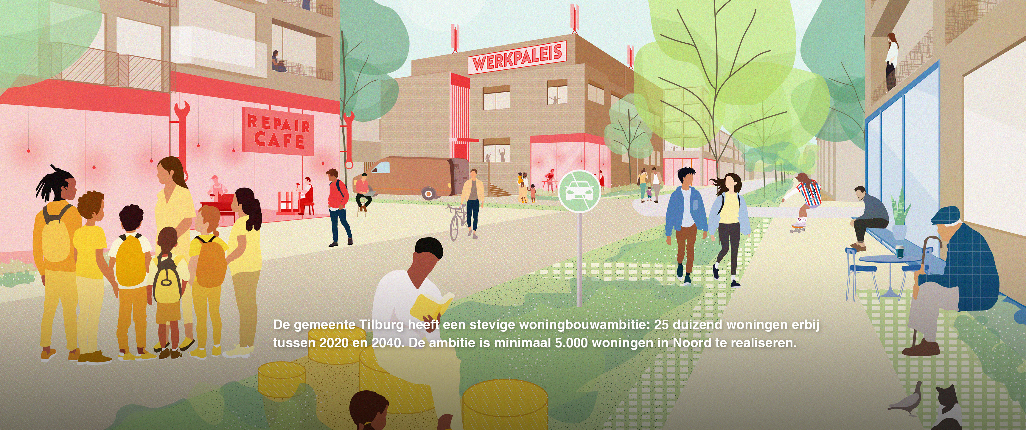 Tilburg Noord | Verdichting om de sociale samenhang te versterken | Urhahn-1