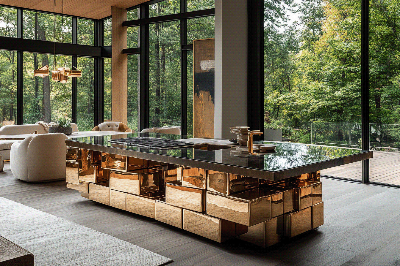 一个功能性艺术厨房岛台-8