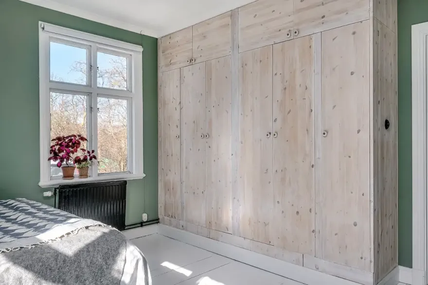 复古色彩的瑞典老屋厨房-16