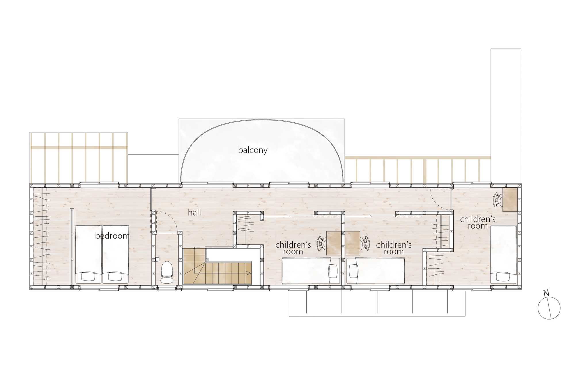 带庭院的房子丨日本丨Hidekazu Kishi Architects-30
