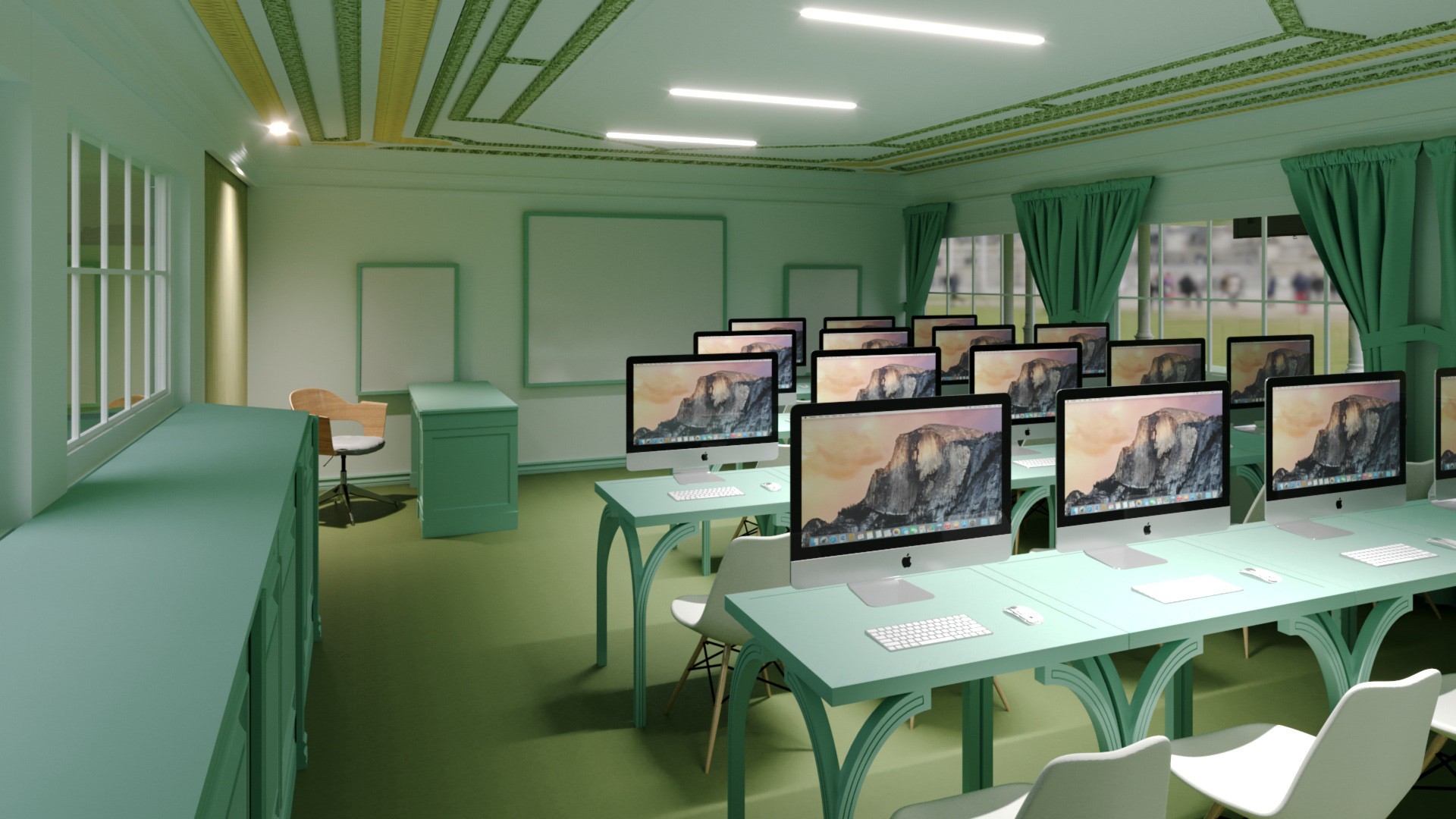 厄瓜多尔昆卡大学室内设计专业教学楼设计-98