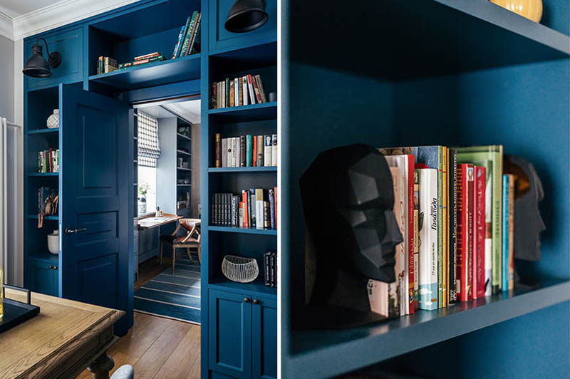 蓝黄对比下的现代家居设计-8