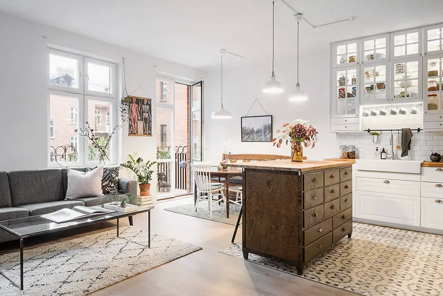 旧家具变身高质感厨房岛台-1