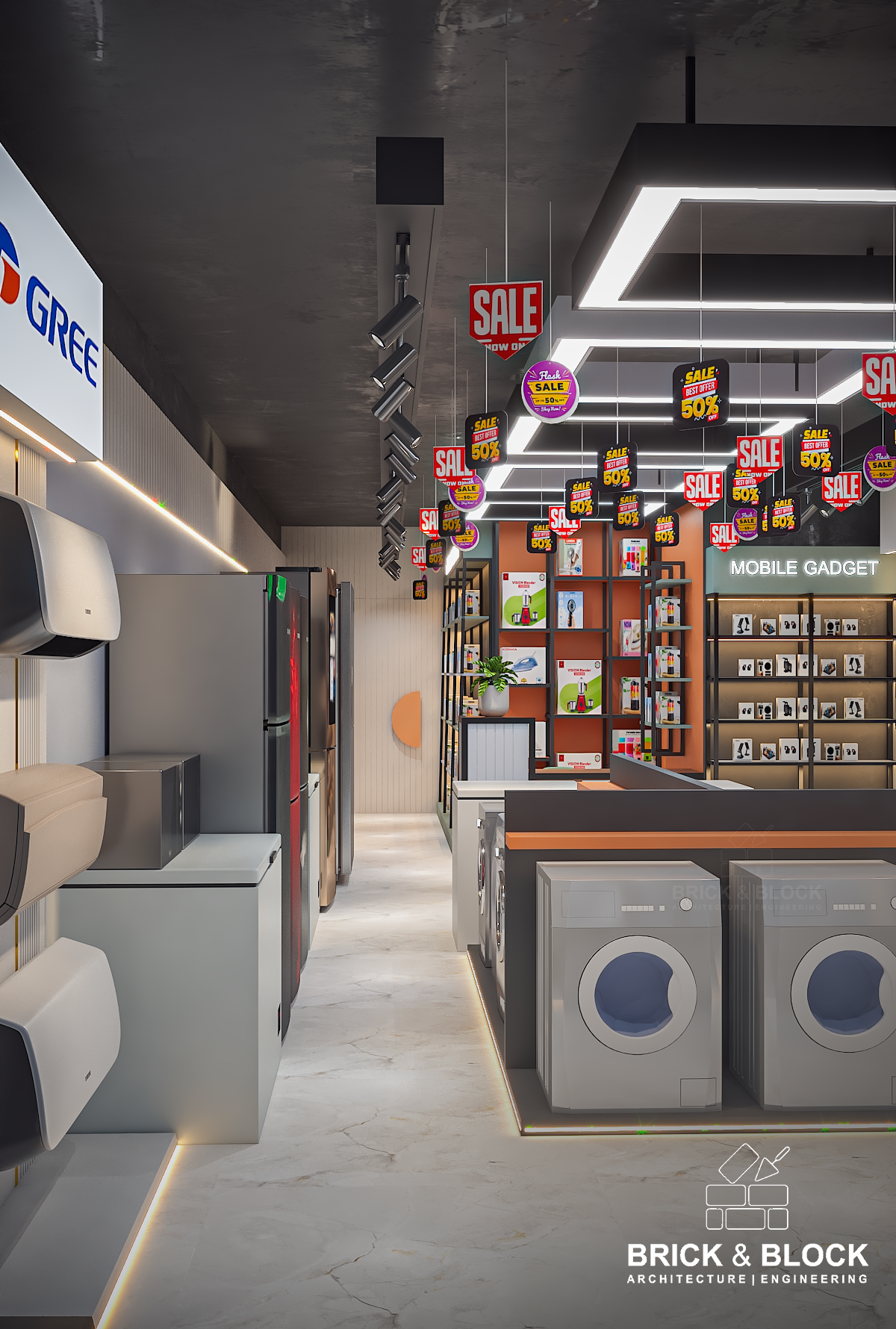 Electronics showroom 3d design-3