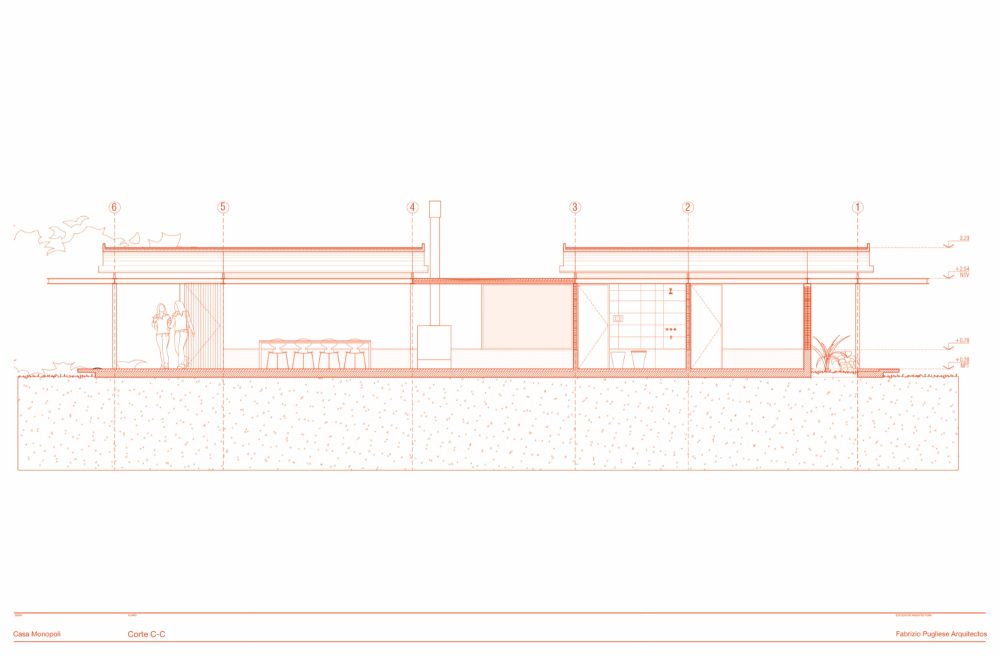 阿根廷Monopoli 住宅，金属框架+瓷屋顶(2021)(Fabrizio Pugliese)设计-44
