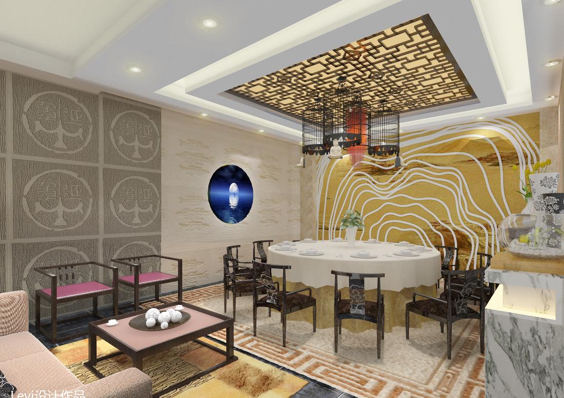 
现代中式餐饮空间设计 -2