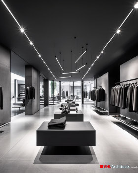 Black and White a store Fashion on the CMT-8, Str