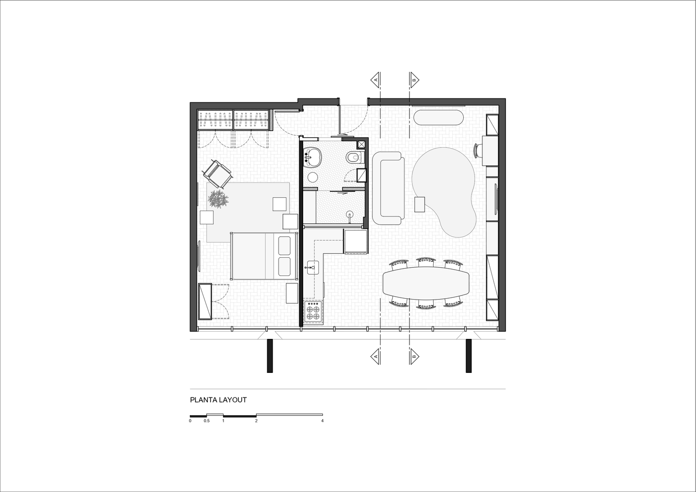 巴西圣保罗科潘大厦 E 座公寓丨Valdivieso Design-20