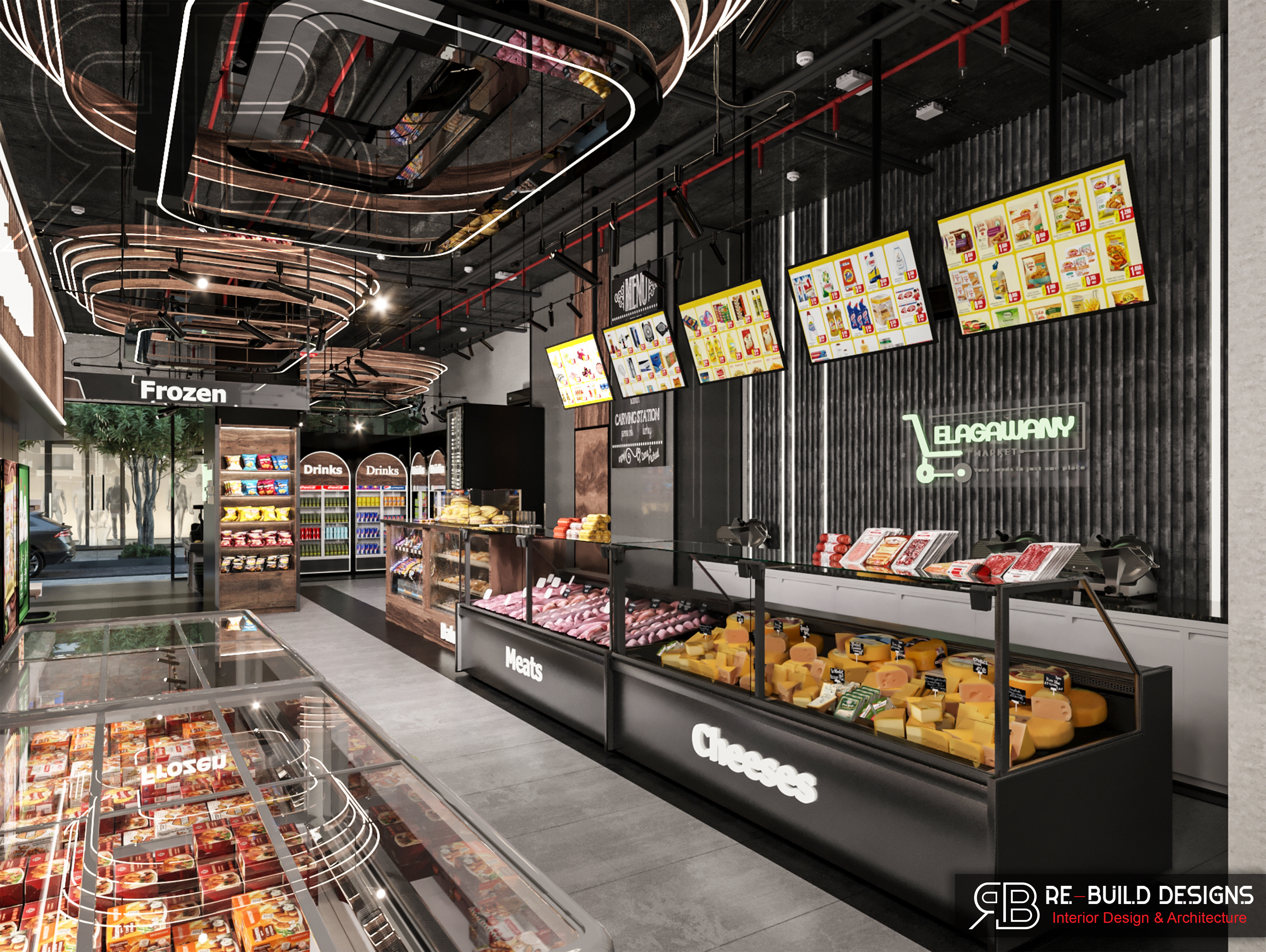 ElAgawany 超市室内设计丨埃及丨ReBuild Designs-4