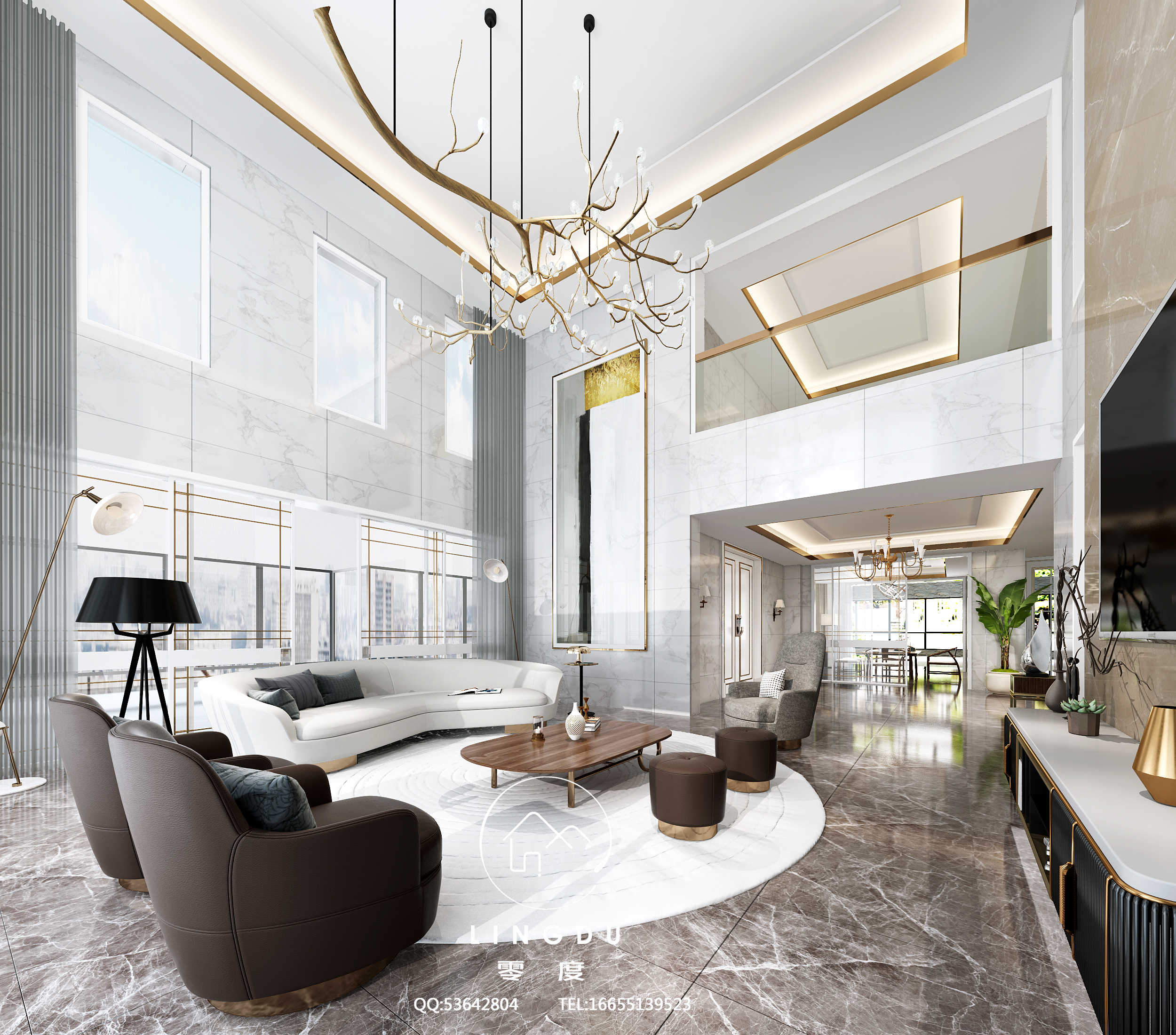 现代轻奢大别墅的零度视觉设计-11