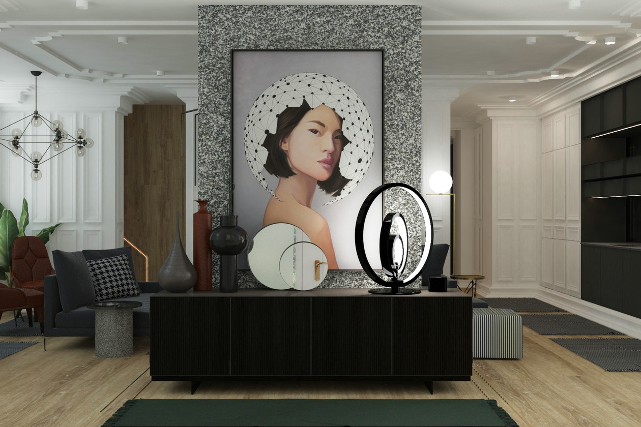 私人住宅的艺术品味碰撞-0