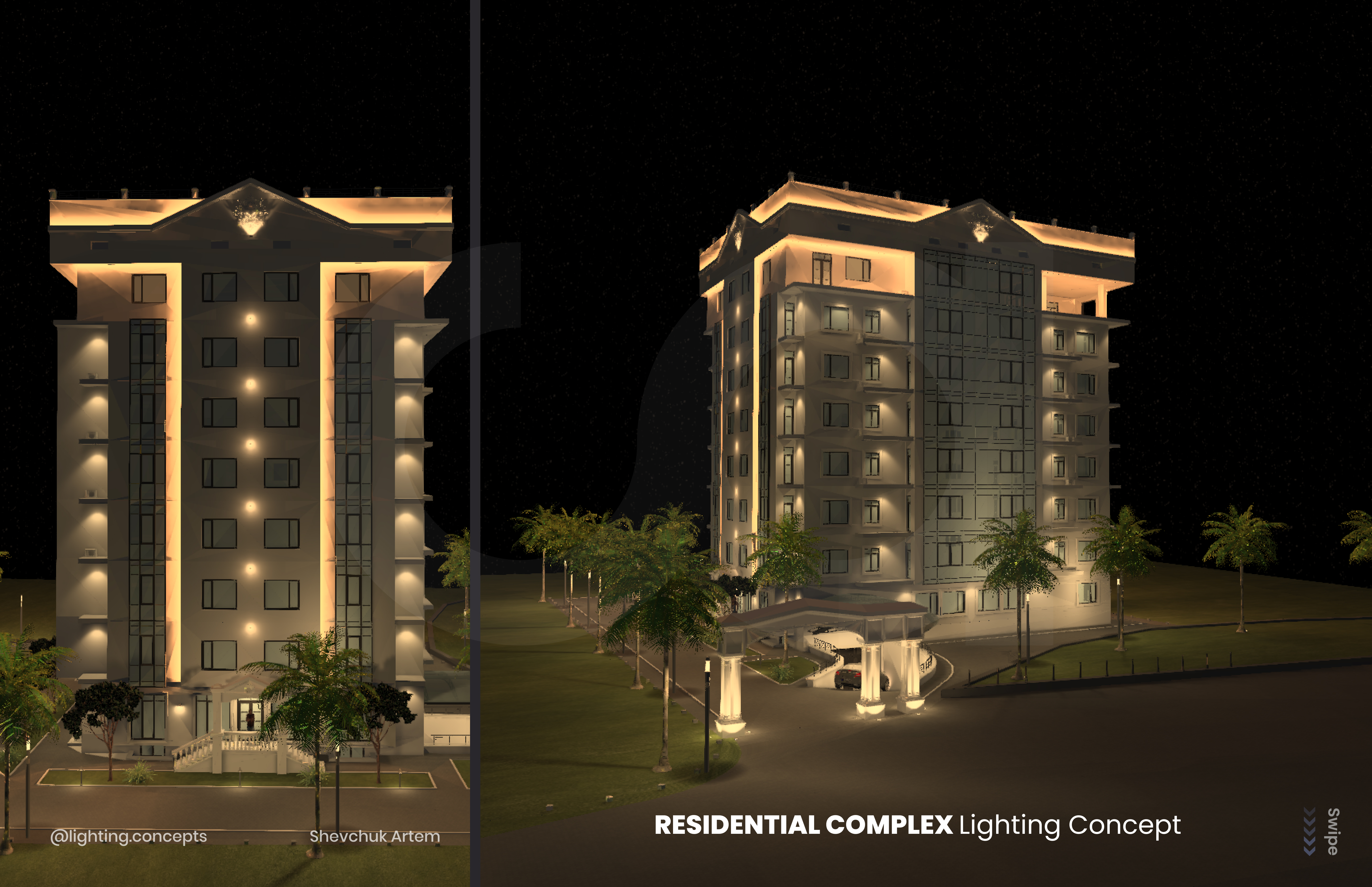 RESIDENTIAL COMPLEX Lighting Concept | Dialux Evo-1
