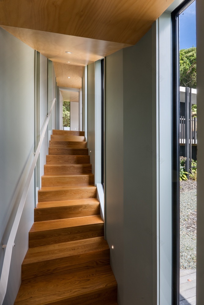 新西兰 Moetapu 度假屋 | 嵌入丛林的折叠式建筑-41