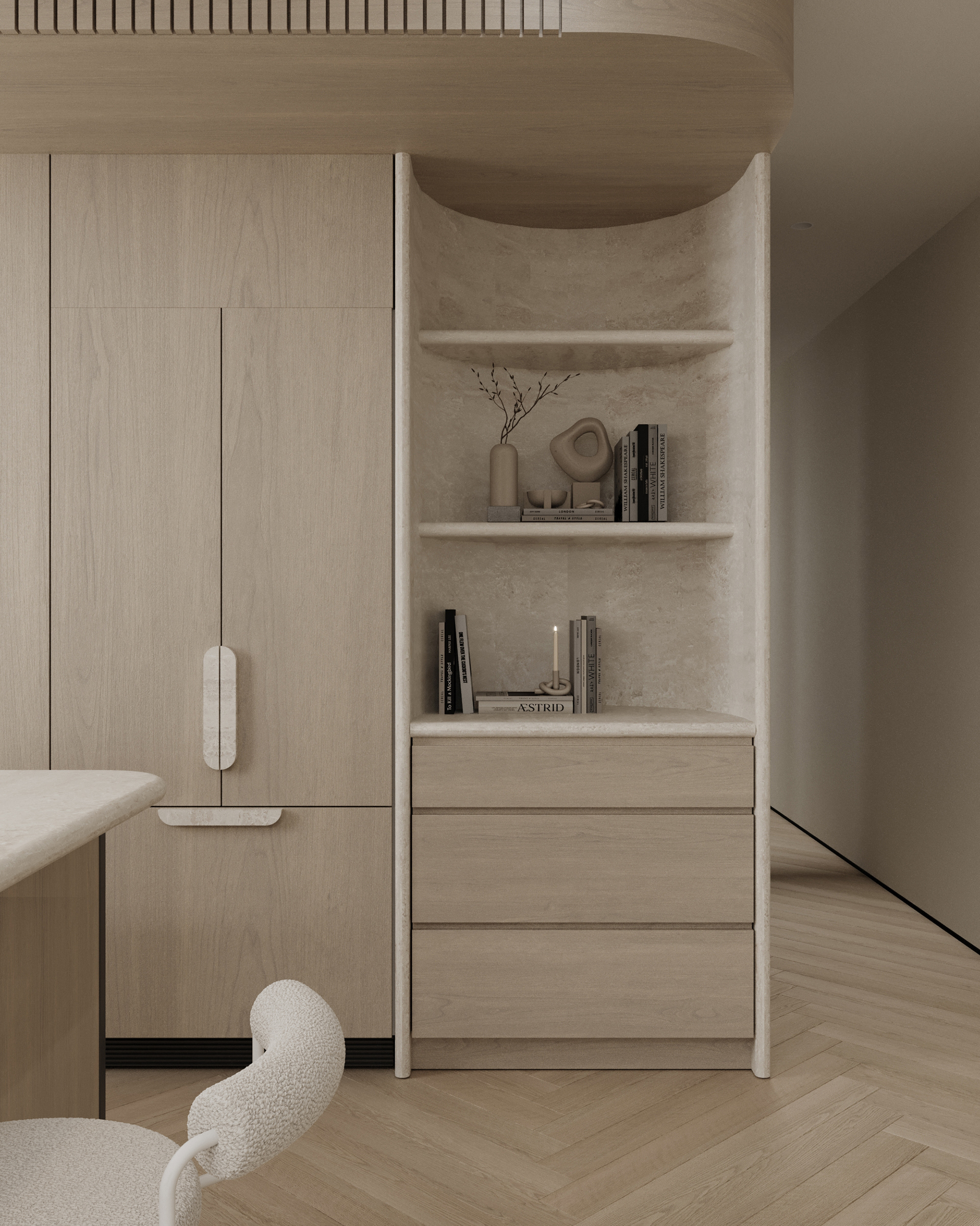 Calm Minimalism（宁静简约风）复式室内可视化项目丨澳大利亚阿德莱德-11