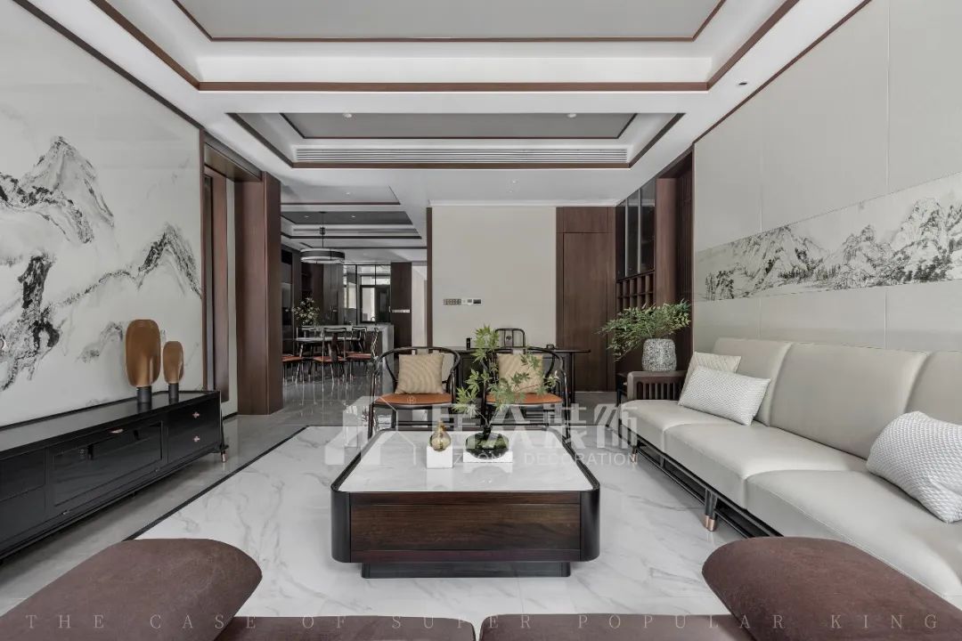 全案案例｜550㎡新中式别墅 重返雅致生活-44