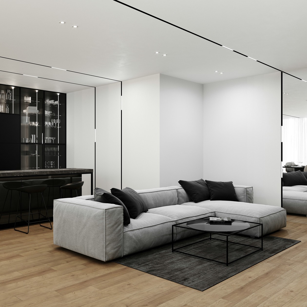 原木+高级黑 精致的设计超有格调！-13