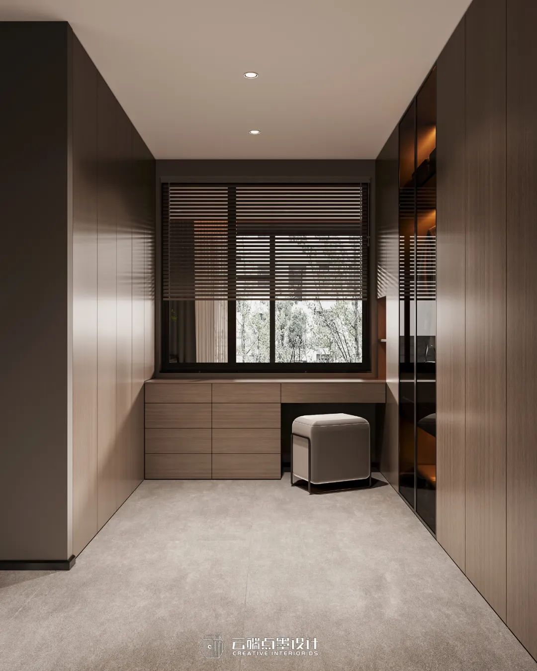 现代风格四居室,沉稳色调与光影艺术的完美融合-54