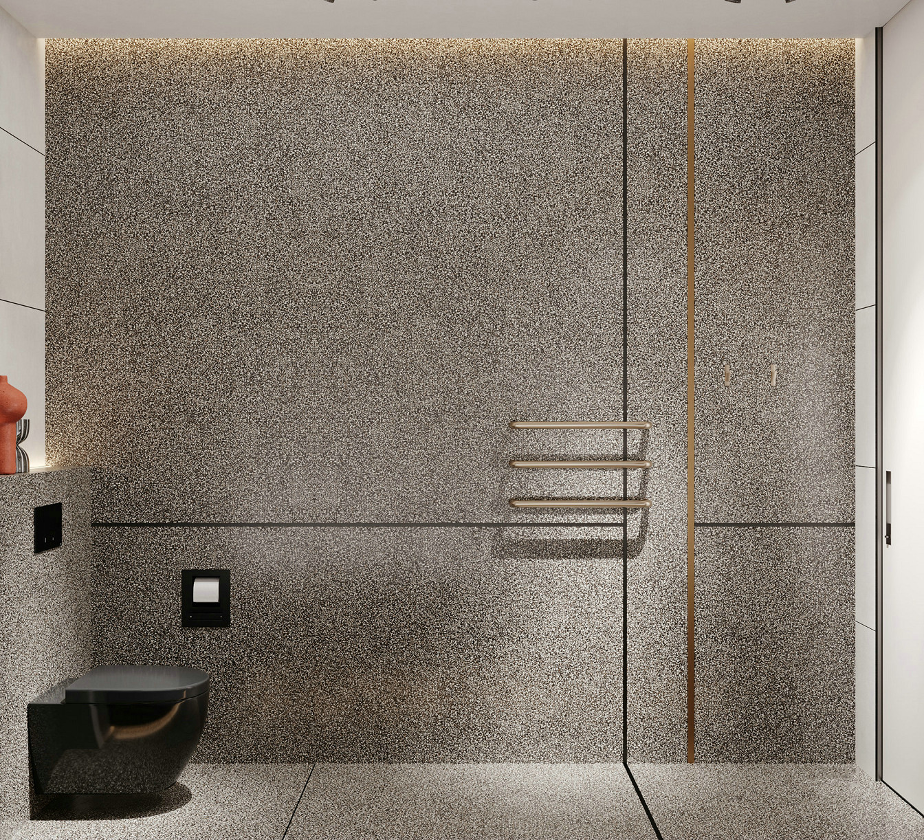 52㎡橙色温馨一居室，质感生活的设计亮点-14