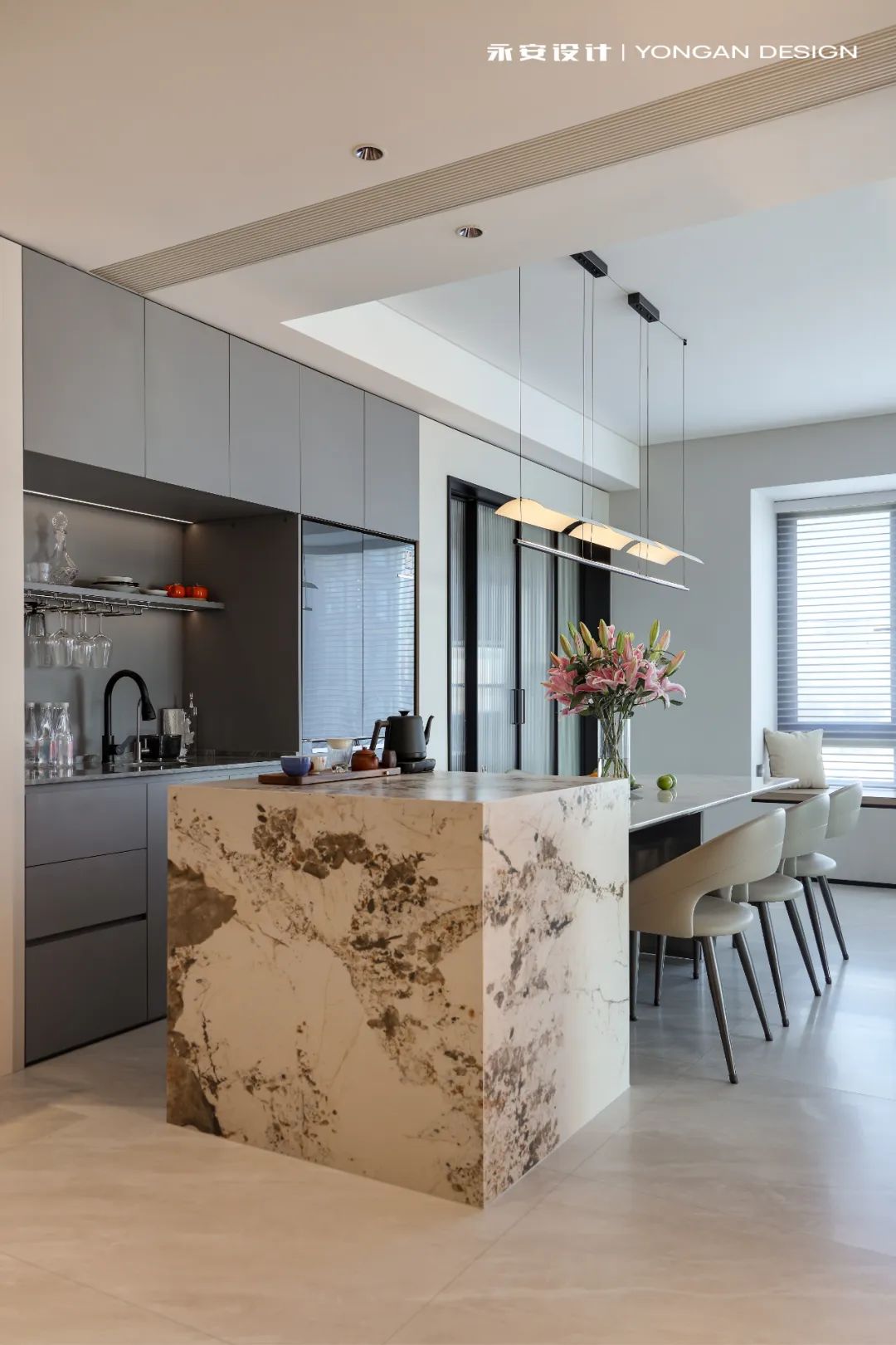 永安设计·瑧山海190m²|当中国元素遇上极简风-72