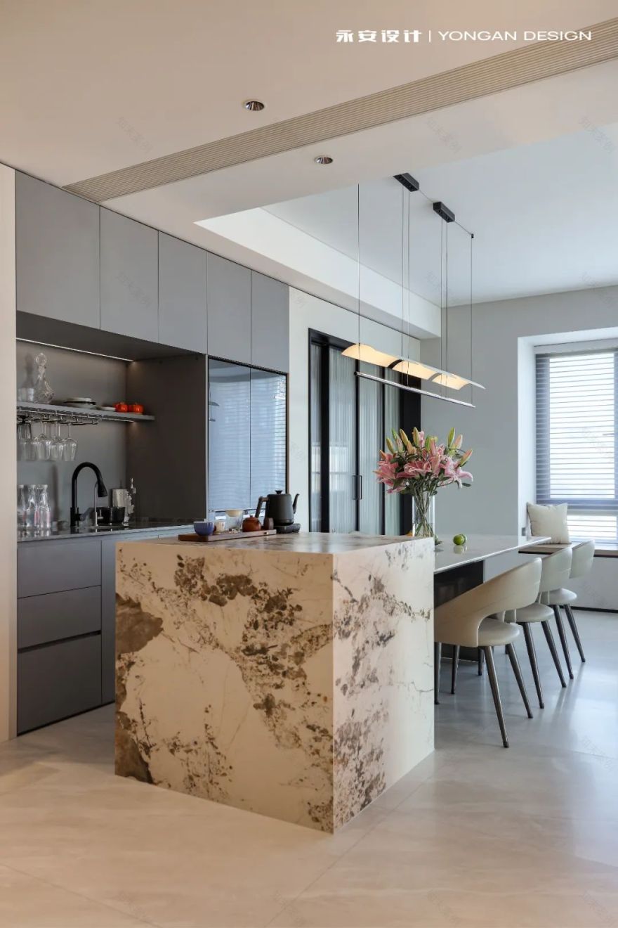 永安设计·瑧山海190m²|当中国元素遇上极简风-72