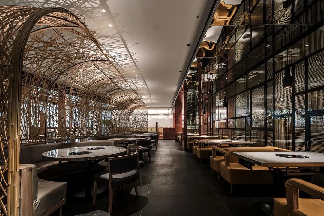 竹影清风,品味东方优雅——无锡山海津餐厅设计-8