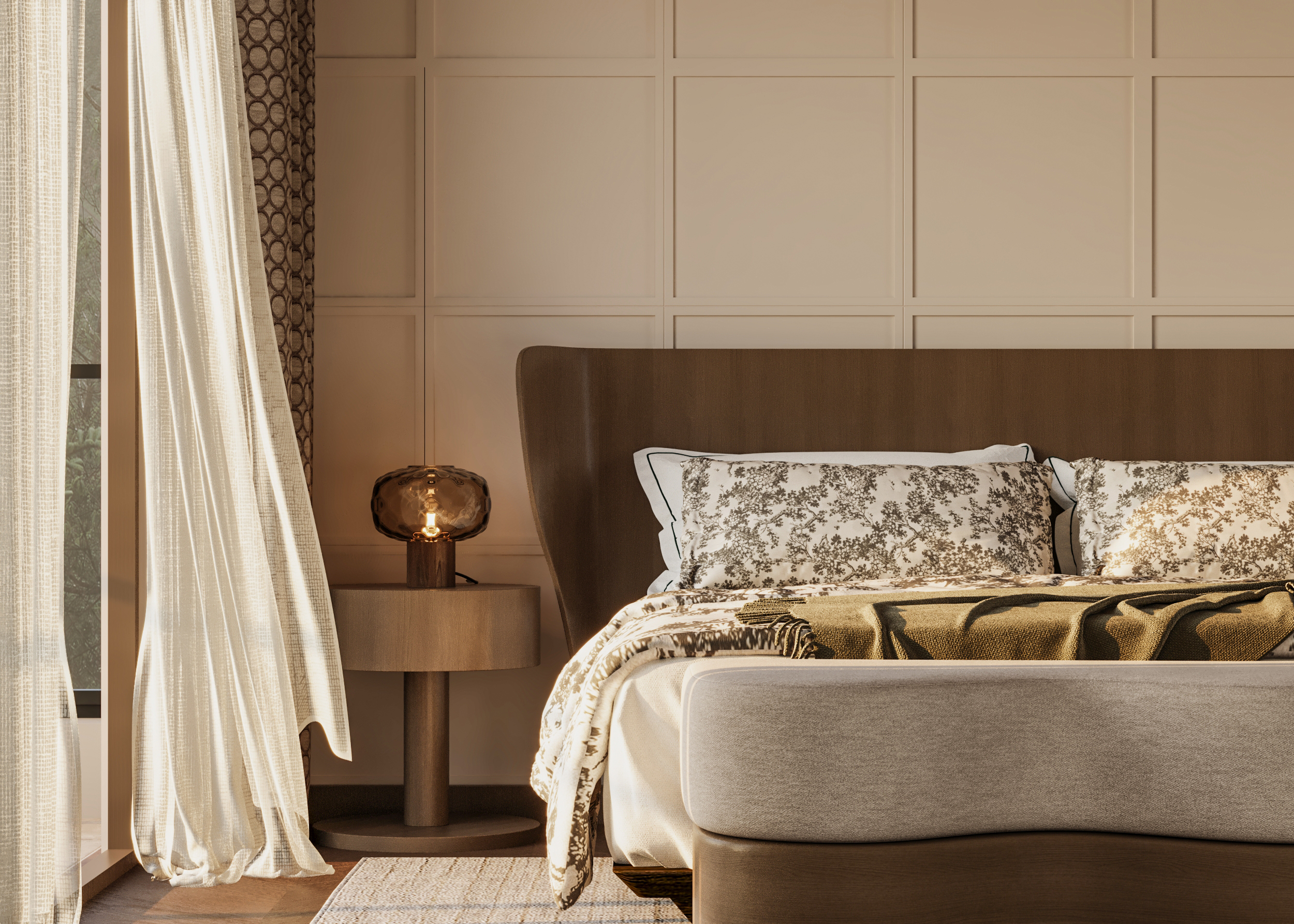 温馨的卧室设计丨Maryam Elnakeeb-11