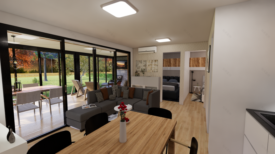 Mobilna/ Počitniška Hiška z Zimskim Vrtom K47-18