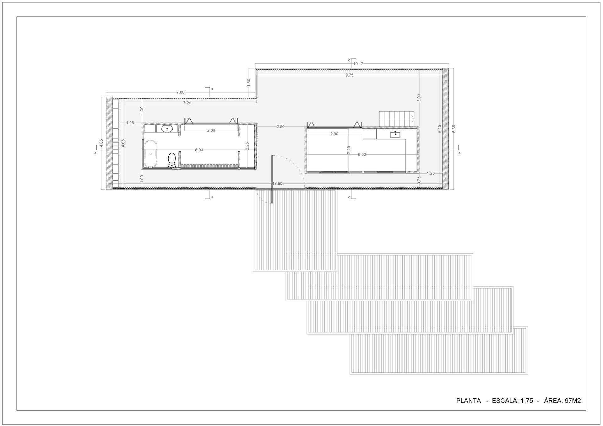 卡萨 97 平方米集装箱房丨Gauss Rubrican SA-17