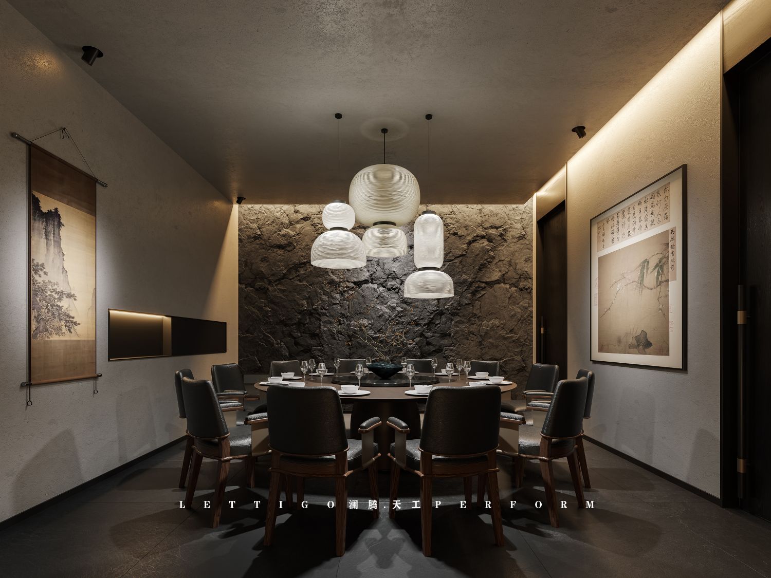 神韵悠然​新中式私房菜餐厅会所-5