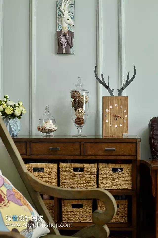 夏日抹茶——120㎡简约美式小清新-32