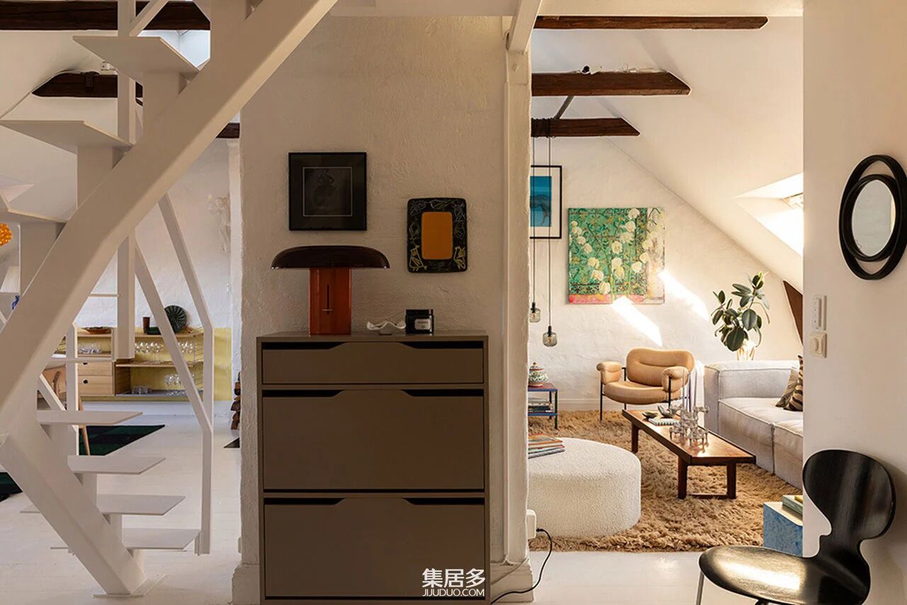 卡尔松的空中乐园:斯德哥尔摩一座洒满光的阁楼公寓丨瑞典斯德哥尔摩-22