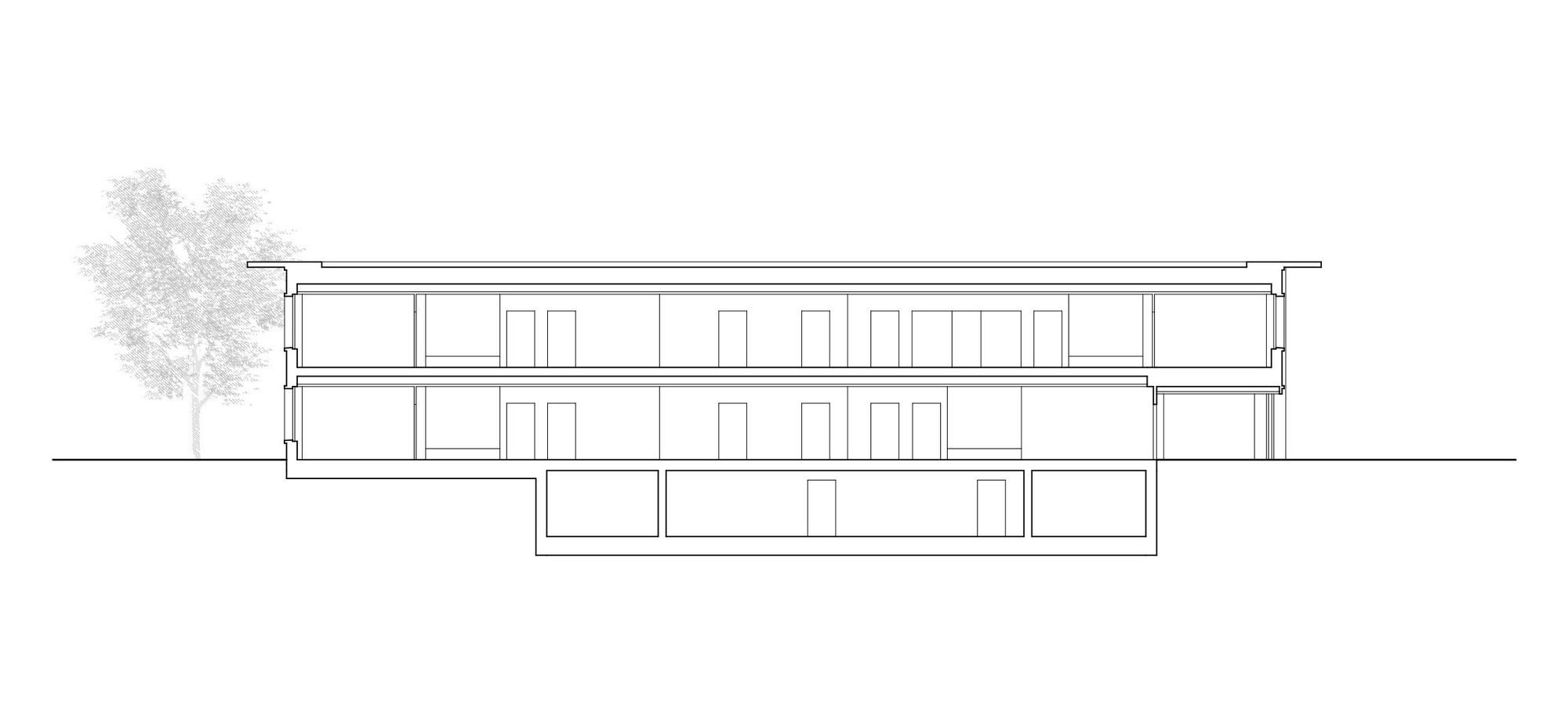 瑞士 Bazenheid 小学教育建筑，灵活教学空间与自然主题户外设施-2