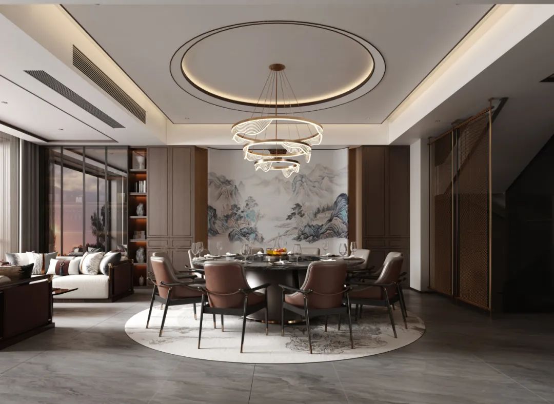 960㎡新中式别墅丨长兴城丨中国湖南丨纵向·空间设计-12