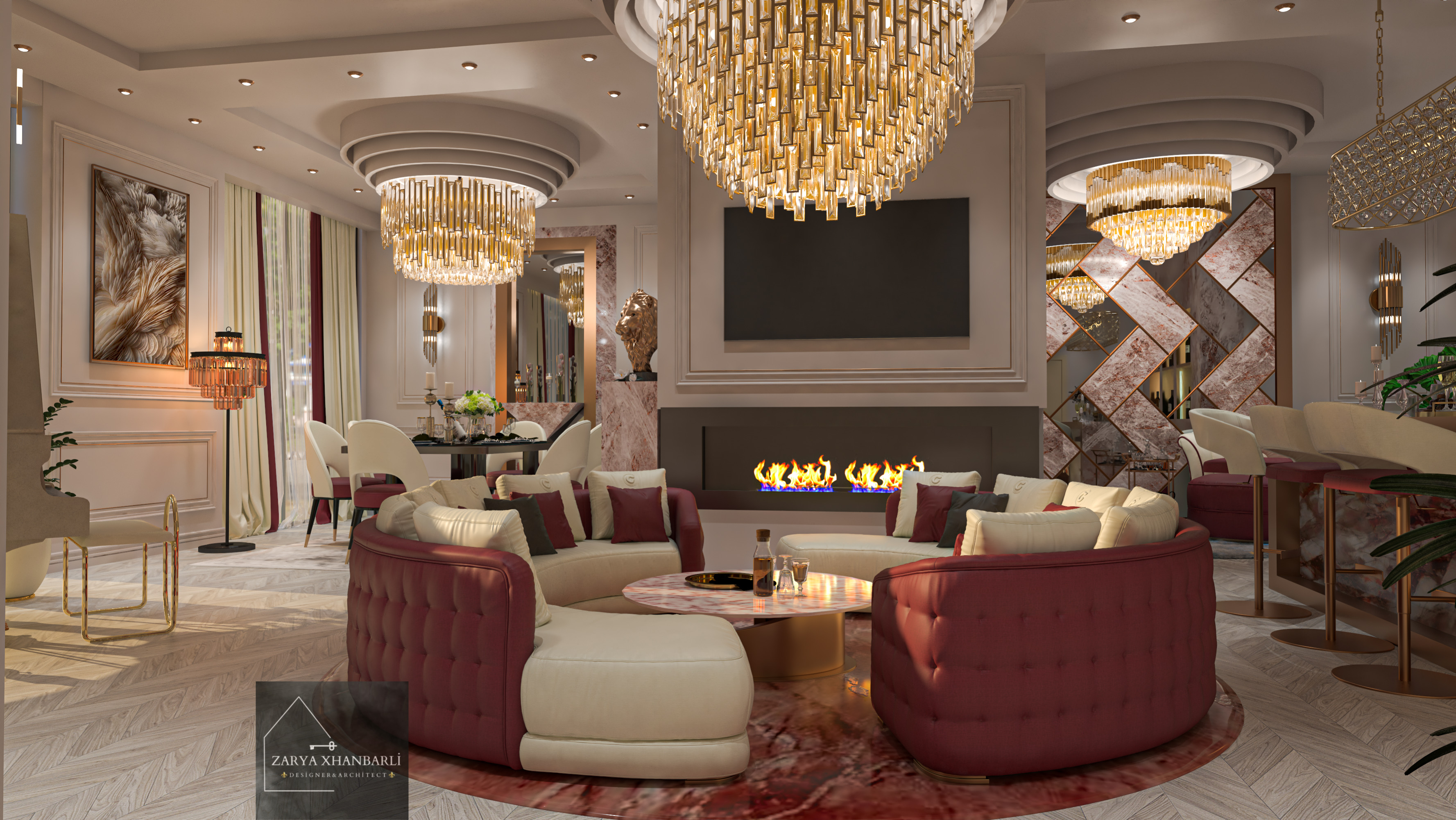 50 平客厅室内设计丨Nazrin Qanbarli-0