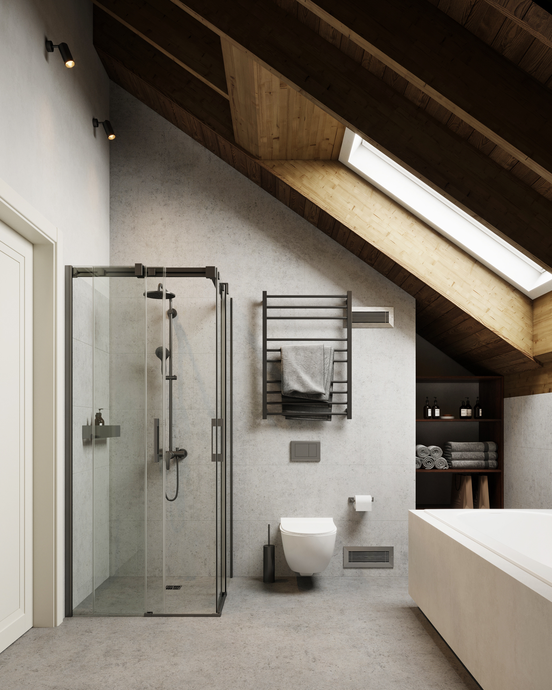 白俄罗斯半木结构房屋室内设计-11