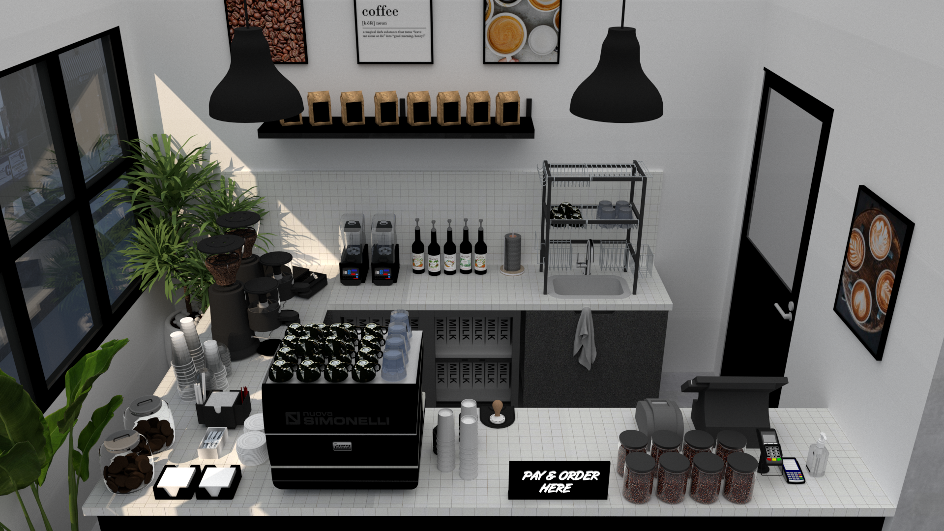 极简主义咖啡店丨Mirachma  Titik Hilang Design-8