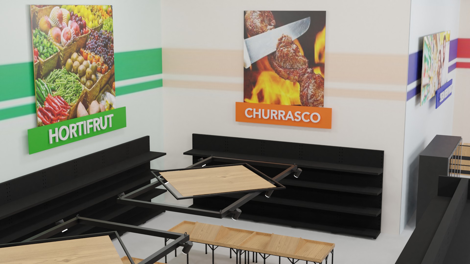 Projeto Interno e Externo 3D para SuperMercado-8