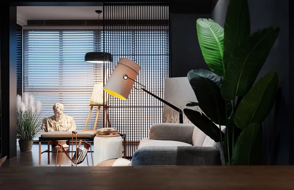 城市岛简约住宅设计,黑白灰打造艺术空间-24