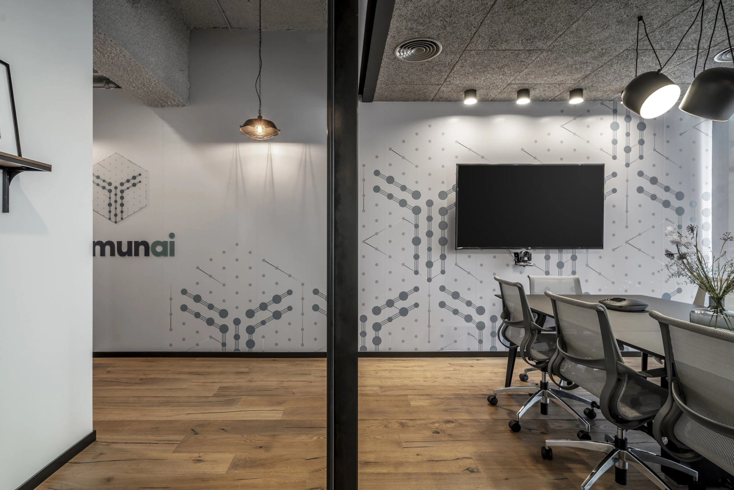 Immunai 以色列办公室 | 温暖木质空间中的几何趣味-10