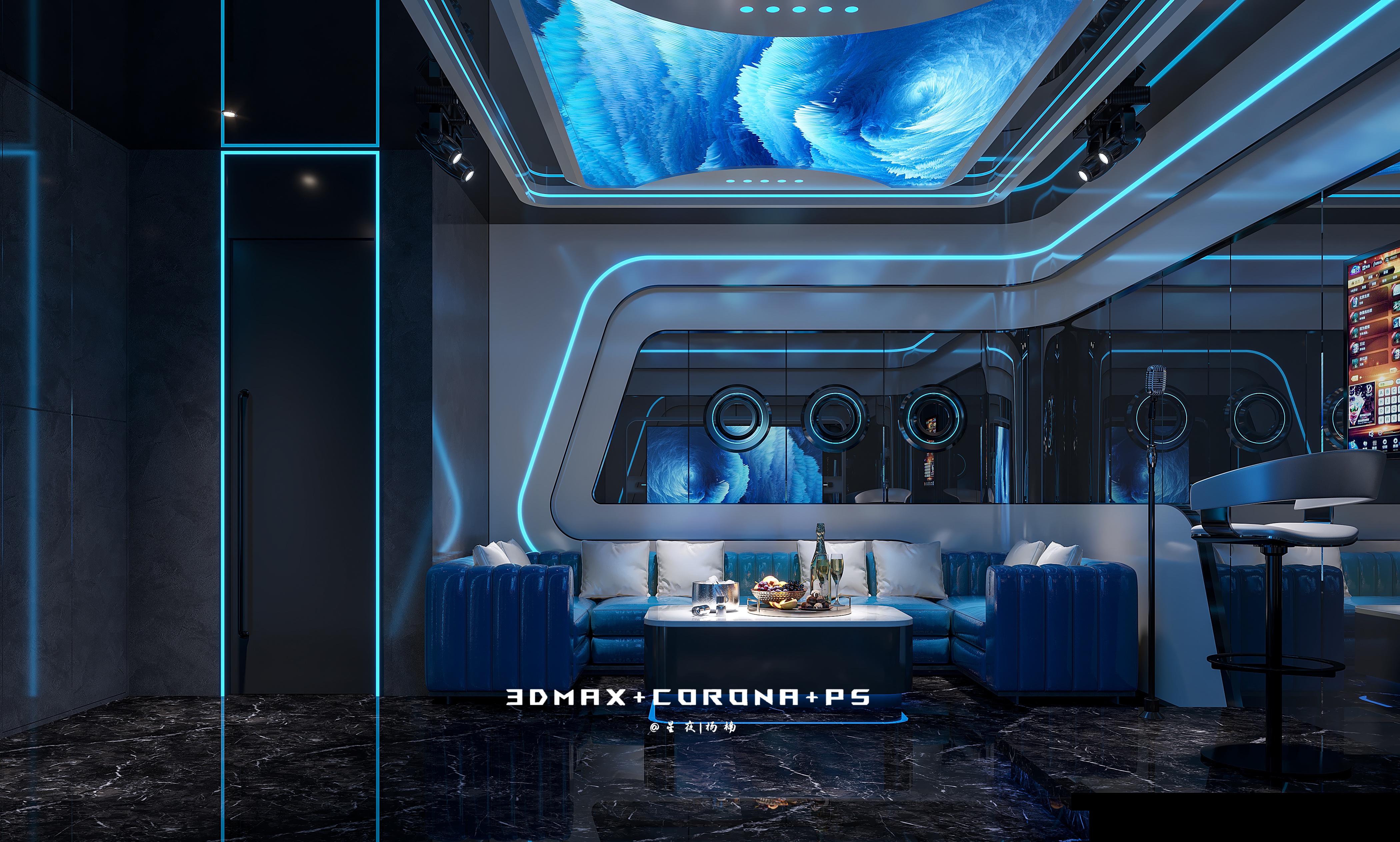 潮流碰撞 以独特的方式打破禁锢，KTV娱乐空间设计-6