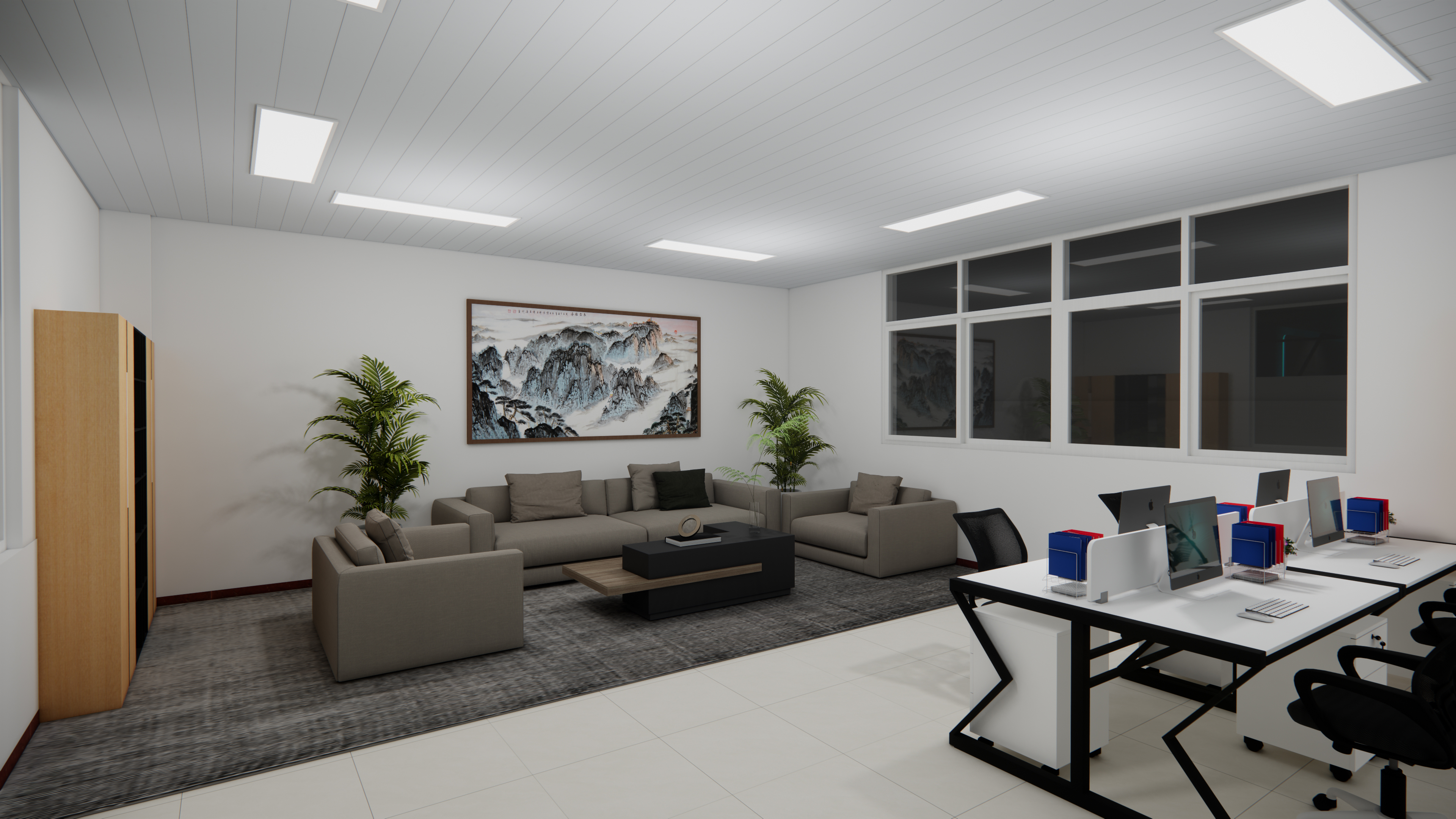 机械厂厂房展厅设计-4