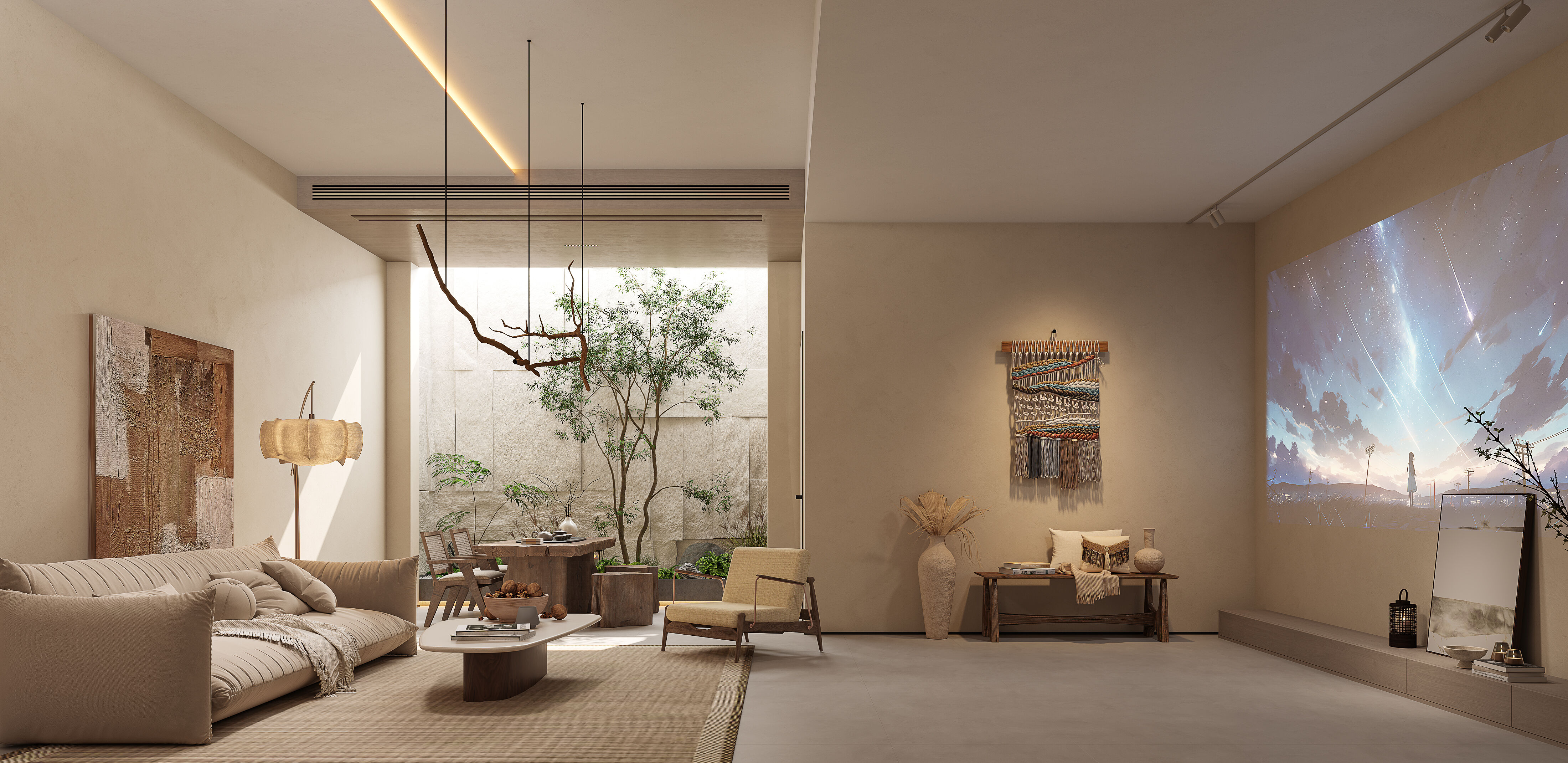 侘寂风别墅效果表现-5