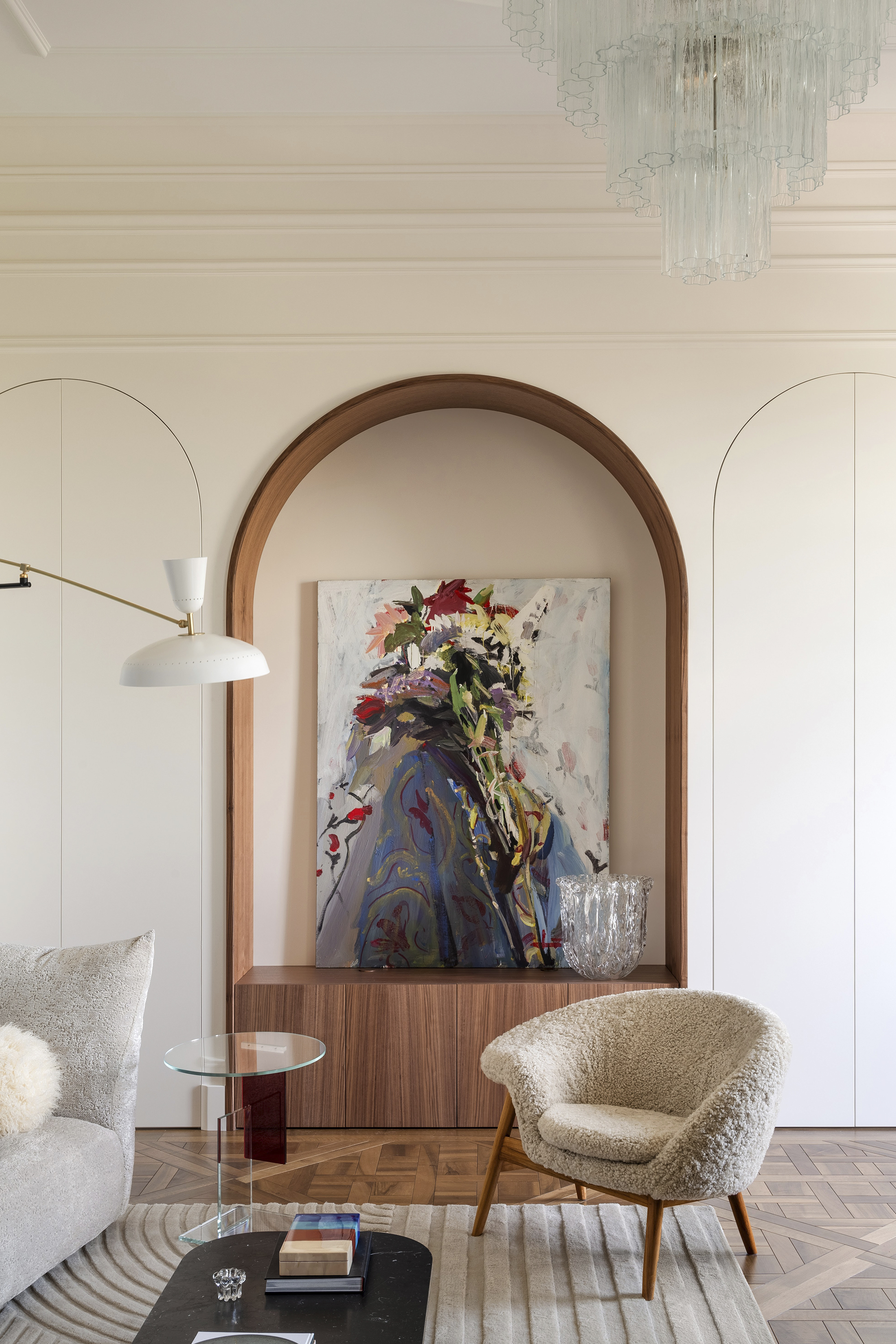 美好时代、装饰艺术、中世纪现代主义与粗野主义公寓丨乌克兰丨Yana Molodykh-16