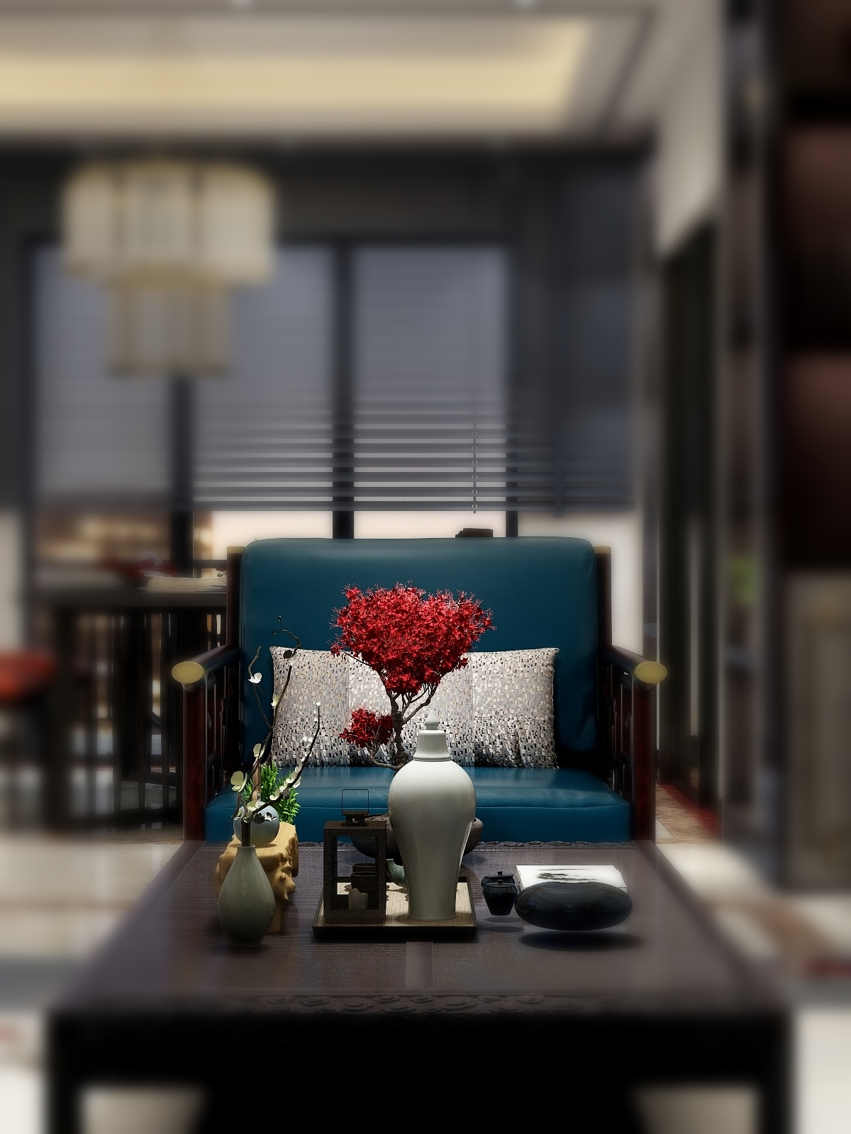 翠湖绿洲新中式空间-7